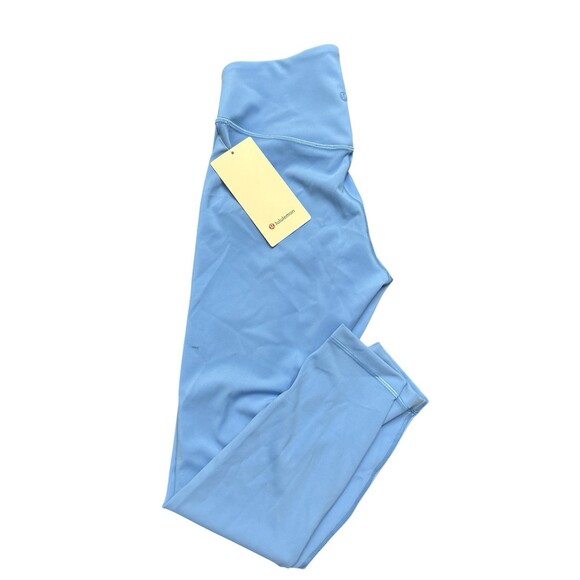 Lululemon Wunder Under SmoothCover High-Rise Tight 25" Pool Blue Size 6 New - Picture 1 of 4